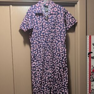 Nooworks Purple Leopard Jumpsuit